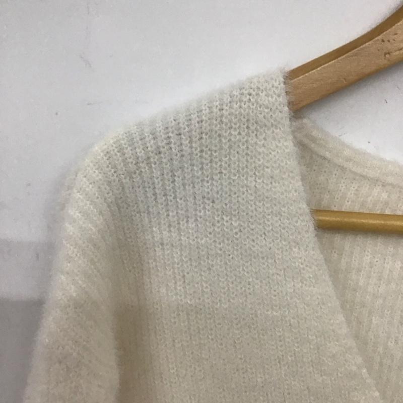 ザラ ZARA ニット、セーター 長袖 S 無地 白 / ホワイト /  レディース USED 古着 中古 10148615