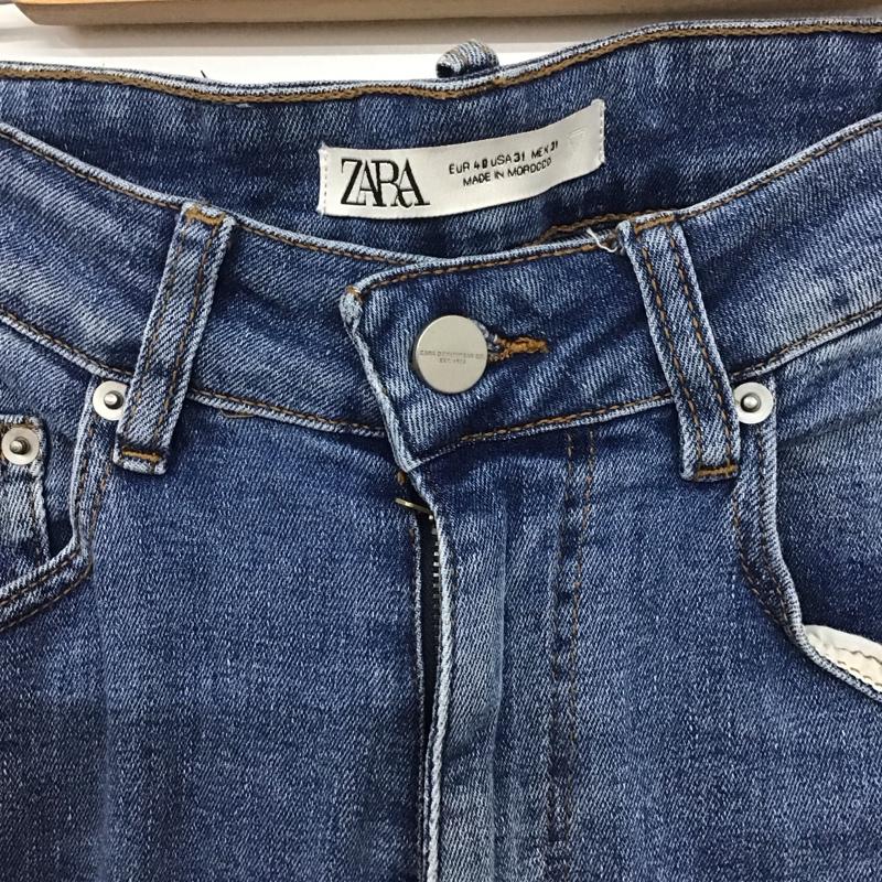 ザラ ZARA パンツ デニム、ジーンズ デニムパンツ スリムパンツ カジュアルパンツ ストレッチパンツ 40 無地 インディゴ / インディゴ /  メンズ USED 古着 中古 10140150