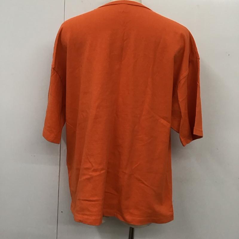 ケボズ KEBOZ カットソー 半袖 半袖カットソー プリントTシャツ クルーネックカットソー 半袖スウェット M ロゴ、文字 橙 / オレンジ /  メンズ USED 古着 中古 10119433