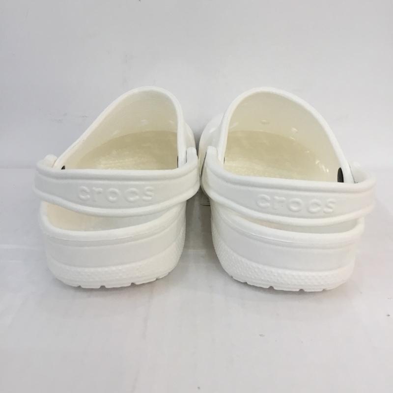 クロックス crocs サンダル サンダル 10126-100 Baya 24.0cm 無地 白 / ホワイト /  レディース USED 古着 中古 10117289