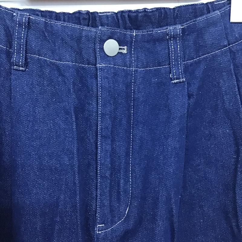 ウィム バイ リドム WYM LIDNM パンツ デニム、ジーンズ ワイドパンツ カジュアルパンツ ワークパンツ デニムパンツ M 無地 インディゴ / インディゴ /  メンズ USED 古着 中古 10137684