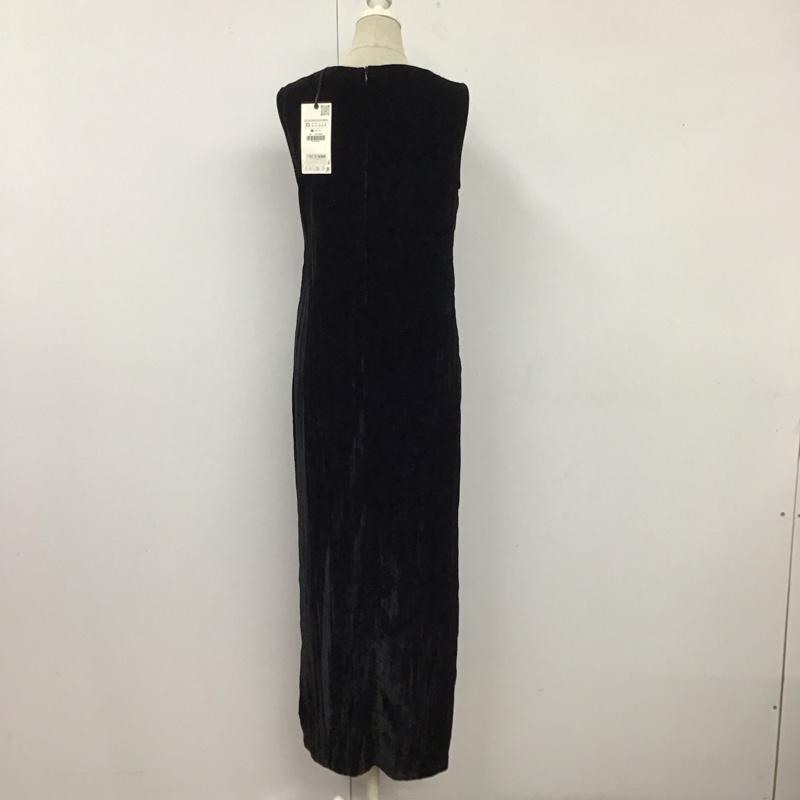 ザラ ZARA ワンピース ロングスカート 2731 324 800 ノースリーブ タグ付き XS 無地 黒 / ブラック /  レディース USED 古着 中古 10119622