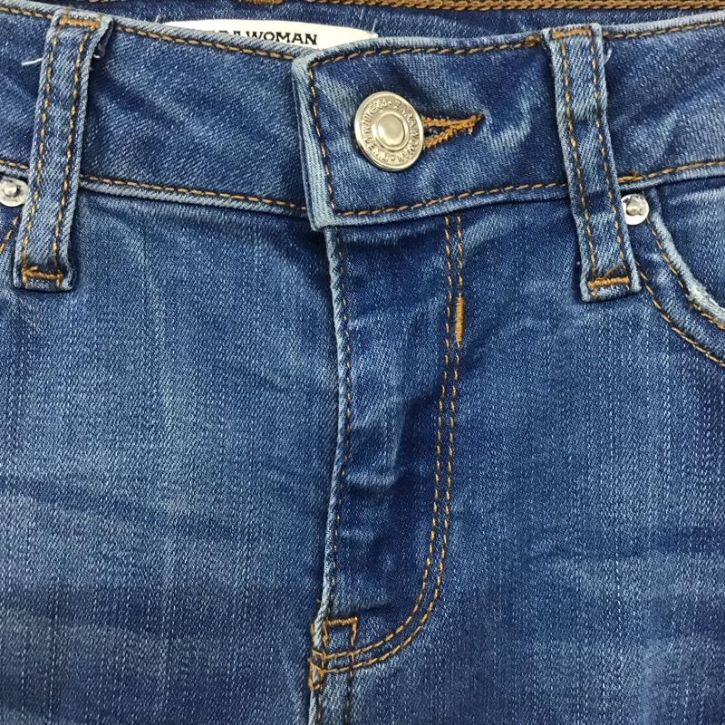 ザラ ZARA パンツ デニム、ジーンズ 34 無地 インディゴ / インディゴ /  レディース USED 古着 中古 10133151