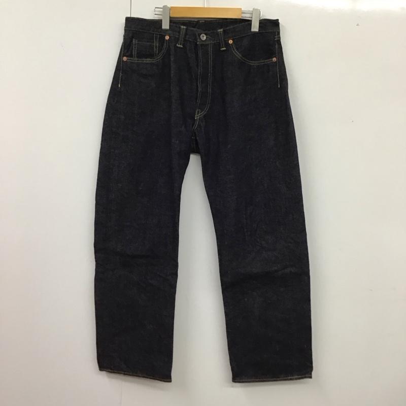 ザリアルマッコイズ THE REAL McCOY S パンツ デニム、ジーンズ デニムパンツ ストレートパンツ ワイドパンツ カジュアルパンツ 36 無地 インディゴ / インディゴ /  メンズ USED 古着 中古 10115390