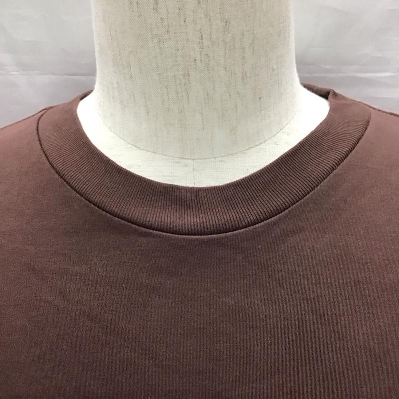 ナノユニバース nano・universe Tシャツ 半袖 668-1124074 Anti Smell エチケットTシャツ S 無地 茶 / ブラウン /  メンズ USED 古着 中古 10117061