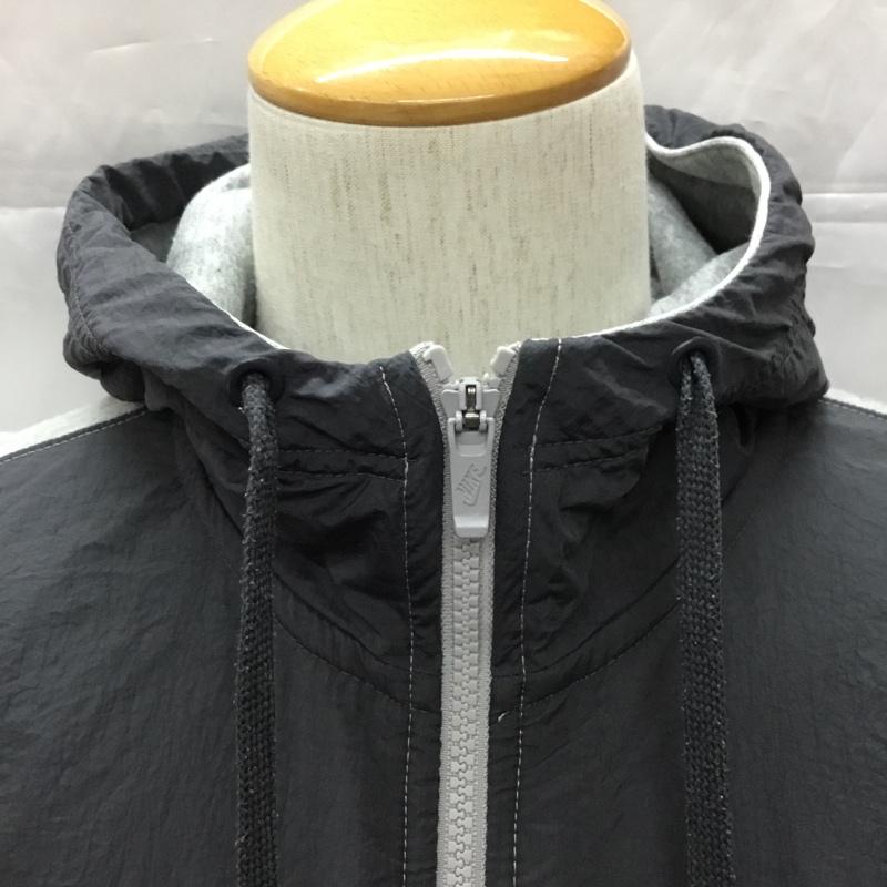 ナイキ NIKE パーカー 長袖 931901-063 ジップアップパーカー 裏起毛 スウェットパーカー S ロゴ、文字 灰 / グレー /  メンズ USED 古着 中古 10110992