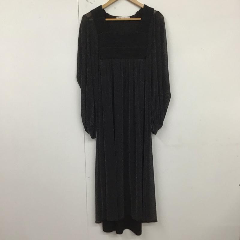 ザラ ZARA ワンピース ロングスカート S 無地 黒 / ブラック /  レディース USED 古着 中古 10124801