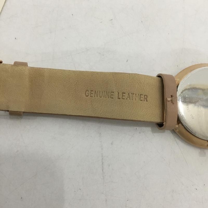 スカーゲン SKAGEN 腕時計 アナログ（クォーツ式） SKW2168 レザーベルト ロゴ、文字 ベージュ / ベージュ /  レディース USED 古着 中古 10135184