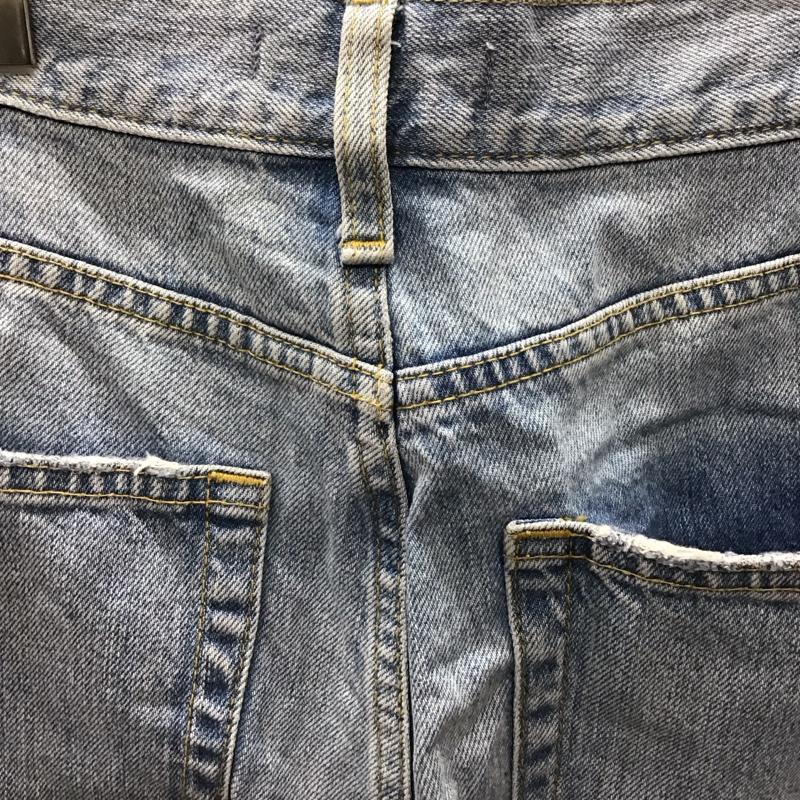 アズールバイマウジー AZUL BY MOUSSY パンツ デニム、ジーンズ 250BSJ11-233J ハイウエストワイドデニム 無地 水色 / ライトブルー /  レディース USED 古着 中古 10123428