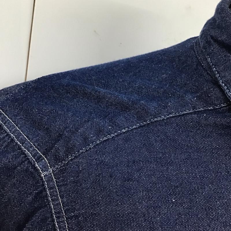 ロックマウント ランチウェア Rockmount Ranch Wear シャツ、ブラウス 長袖 デニムシャツ ウエスタンシャツ 無地 インディゴ / インディゴ /  メンズ USED 古着 中古 10115265