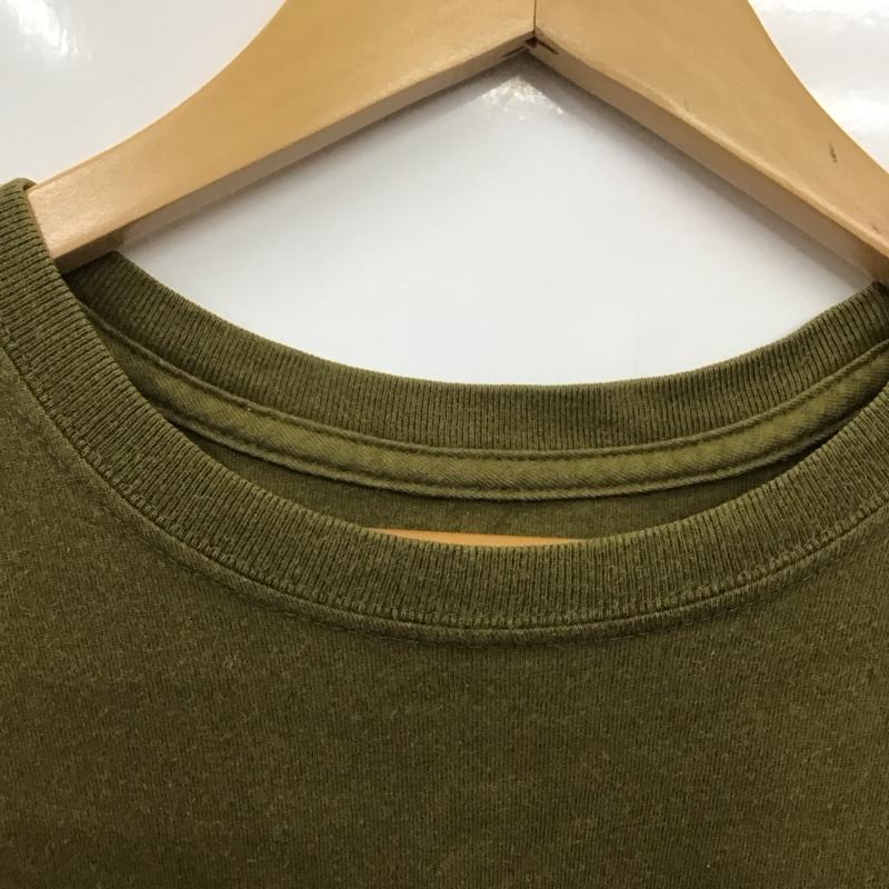 パタゴニア patagonia Tシャツ 半袖 半袖カットソー プリントTシャツ クルーネックカットソー S ロゴ、文字 カーキ / カーキ /  メンズ USED 古着 中古 10130466