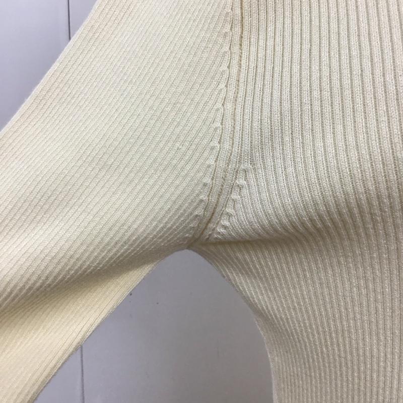 ザラ ZARA ワンピース ロングスカート 3519 003 733 タートルネック リブ L 無地 オフホワイト / オフホワイト /  レディース USED 古着 中古 10109410