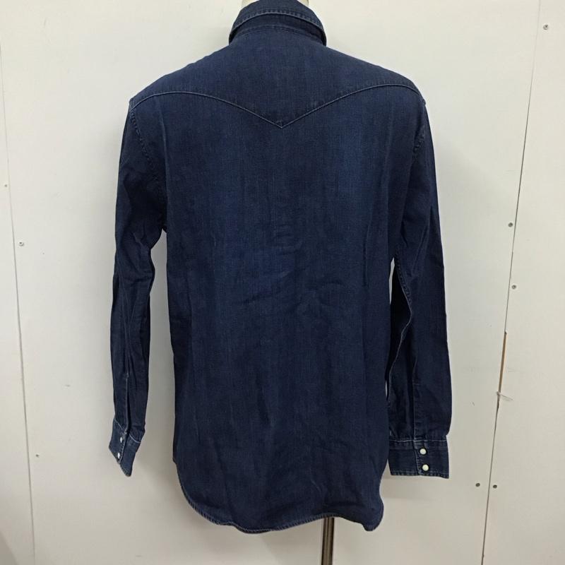ブルーブルー BLUE BLUE シャツ、ブラウス 長袖 長袖シャツ デニムシャツ カラーシャツ 4 無地 インディゴ / インディゴ /  メンズ USED 古着 中古 10124916