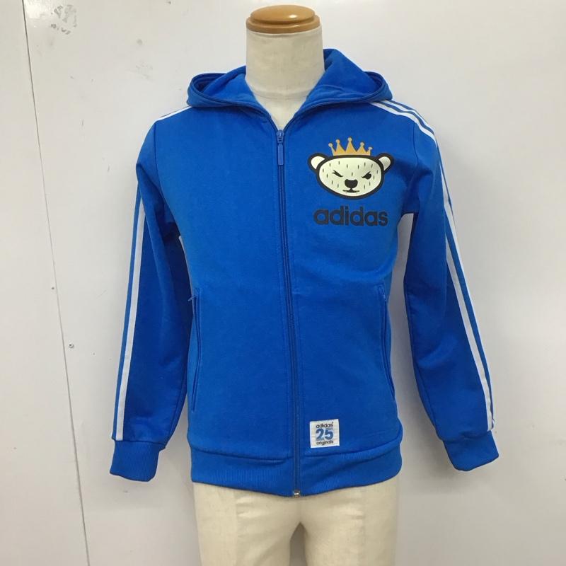 アディダスオリジナルス adidas originals パーカー 長袖 m69160b NIGOadidasOriginalsbyNIGO ジャージジップスルーフーディージャージージャケット XS ロゴ、文字 青 / ブルー /  メンズ USED 古着 中古 10123617