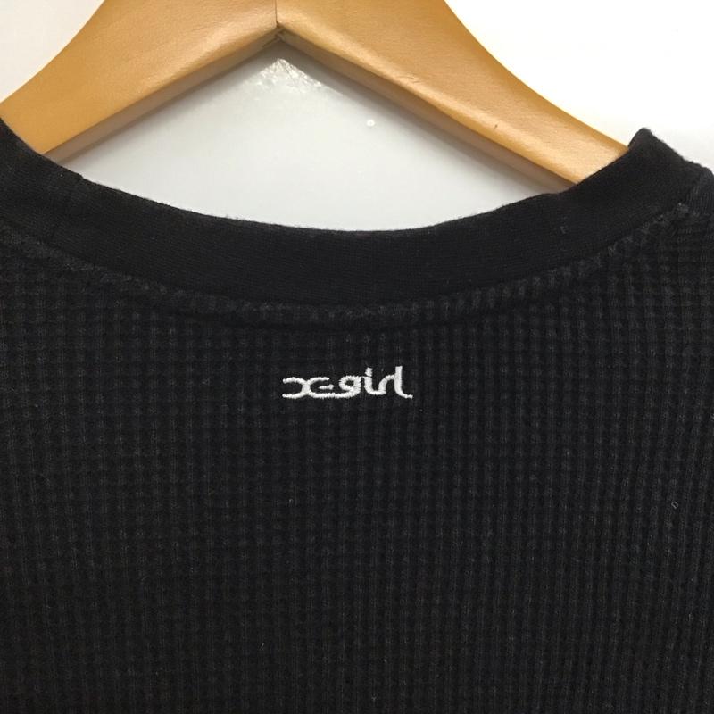 エックスガール X-girl Tシャツ 長袖 1 無地 黒 / ブラック /  レディース USED 古着 中古 10144048