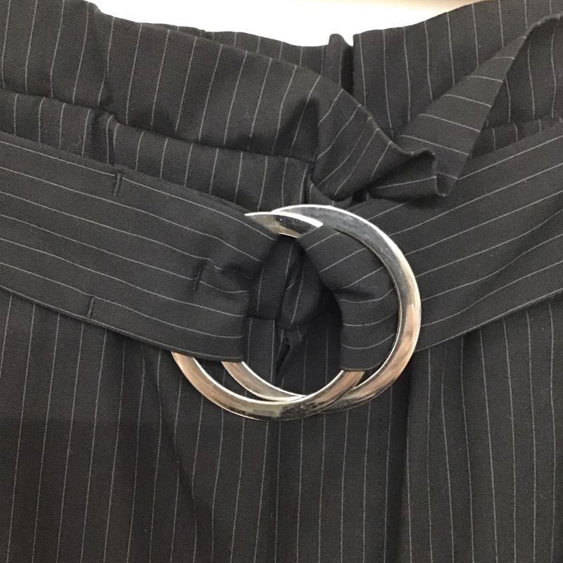 ザラウーマン ZARA WOMAN ボトムス ボトムス M ストライプ 黒 / ブラック /  レディース USED 古着 中古 10136637