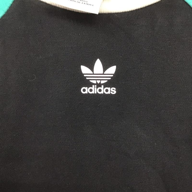 アディダス adidas トレーナー 長袖 hs2629 スウェット L ロゴ、文字 白 / ホワイト / X 黒 / ブラック / X 薄緑 / ライトグリーン / X 桃 / ピンク /  メンズ USED 古着 中古 10148052