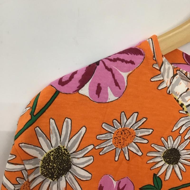 ザラ ZARA ワンピース ロングスカート 半袖ロングワンピース クルーネック プリントワンピース L プリント マルチカラー / マルチカラー /  レディース USED 古着 中古 10135551