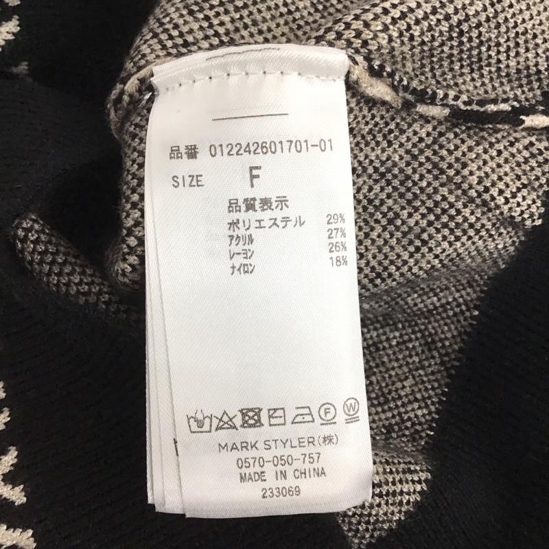 ムルーア MURUA ニット、セーター 半袖 012242601701 モノグラムニットポロ FREE 総柄 マルチカラー / マルチカラー /  レディース USED 古着 中古 10146783