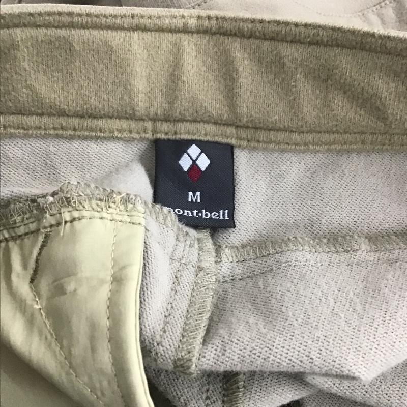 モンベル mont-bell ボトムス ボトムス 1105706 ガイドパンツサーモ ナイロンパンツ スリムパンツ ストレッチパンツ M ロゴ、文字 ベージュ / ベージュ /  レディース USED 古着 中古 10106227
