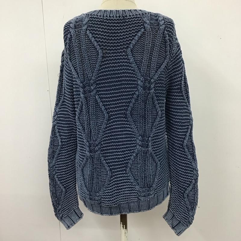 マウジー MOUSSY ニット、セーター 長袖 FREE 無地 インディゴ / インディゴ /  レディース USED 古着 中古 10121376