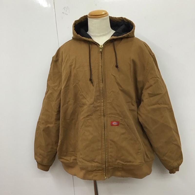 ディッキーズ Dickies ジャケット、上着 ジャンパー、ブルゾン 3L 無地 茶 / ブラウン /  メンズ USED 古着 中古 10123472