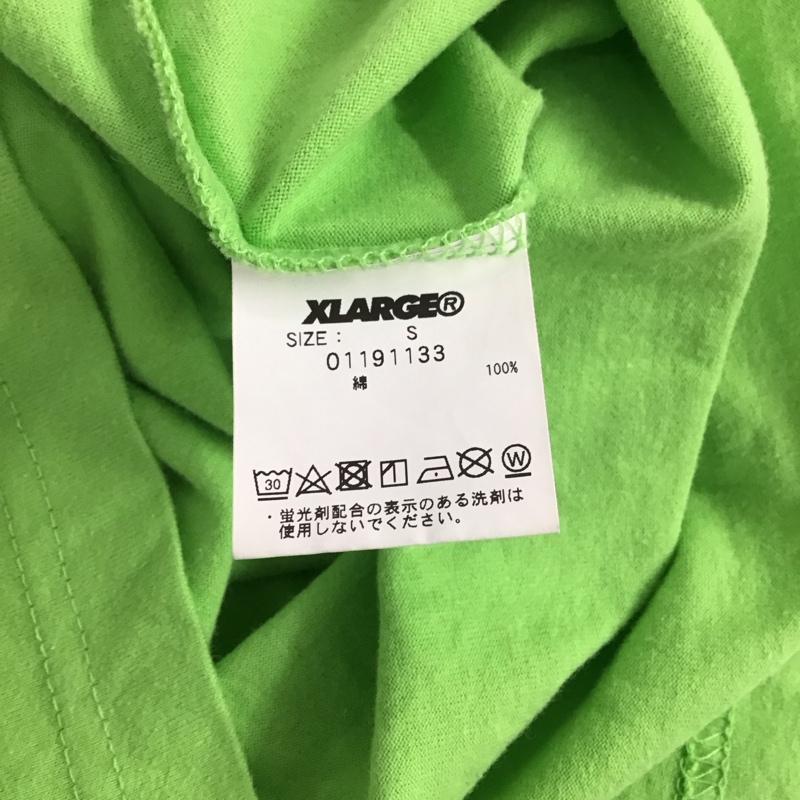 エクストララージ XLARGE Tシャツ 半袖 01191133 S/S TEE OG S プリント 黄緑 / イエローグリーン /  メンズ USED 古着 中古 10132030