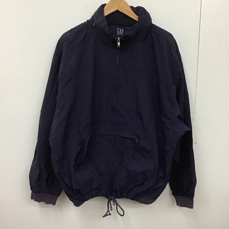 ギャップ GAP ジャケット、上着 ジャケット、ブレザー 長袖ジャケット ナイロンジャケット プルオーバー 無地 紺 / ネイビー /  メンズ USED 古着 中古 10144196