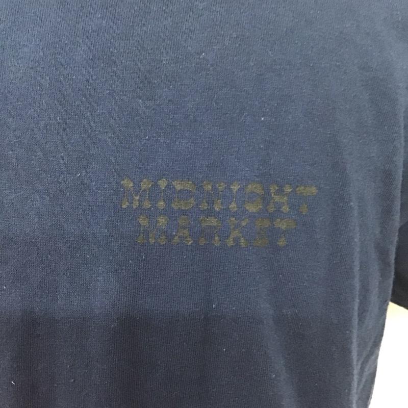 ゴッドセレクショントリプルエックス GOD SELECTION XXX カットソー 半袖 半袖カットソー プリントTシャツ クルーネックカットソー L 無地 紺 / ネイビー /  メンズ USED 古着 中古 10126524