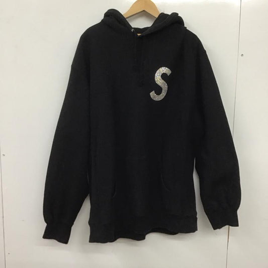 シュプリーム Supreme パーカー 長袖 21SS SwarovskiSLogoHoodedSweatshirt 長袖パーカー XL ロゴ、文字 黒 / ブラック /  メンズ USED 古着 中古 10138982