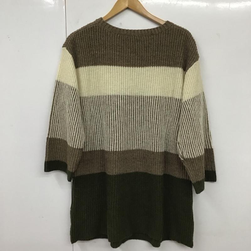 サニーレーベルアーバンリサーチ Sonny Label URBAN RESEARCH ニット、セーター 長袖 FREE 無地 白 / ホワイト / X 茶 / ブラウン / X カーキ / カーキ /  レディース USED 古着 中古 10120169