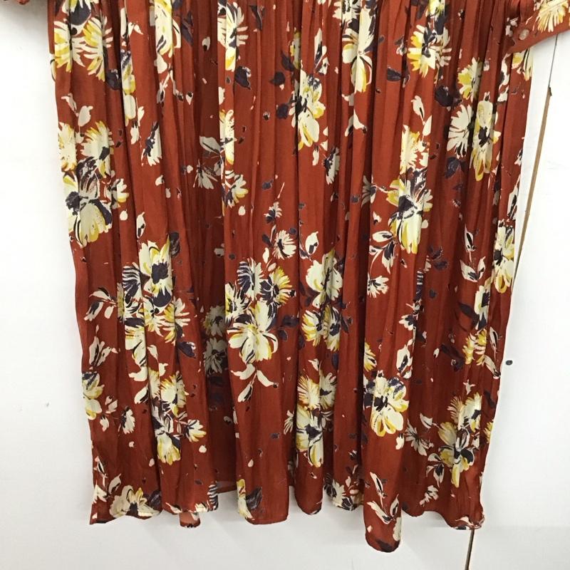 アメリカンホリック AMERICAN HOLIC ワンピース ロングスカート 長袖ロングワンピース ノーカラーシャツワンピース フレアスカート FREE プリント マルチカラー / マルチカラー /  レディース USED 古着 中古 10143727