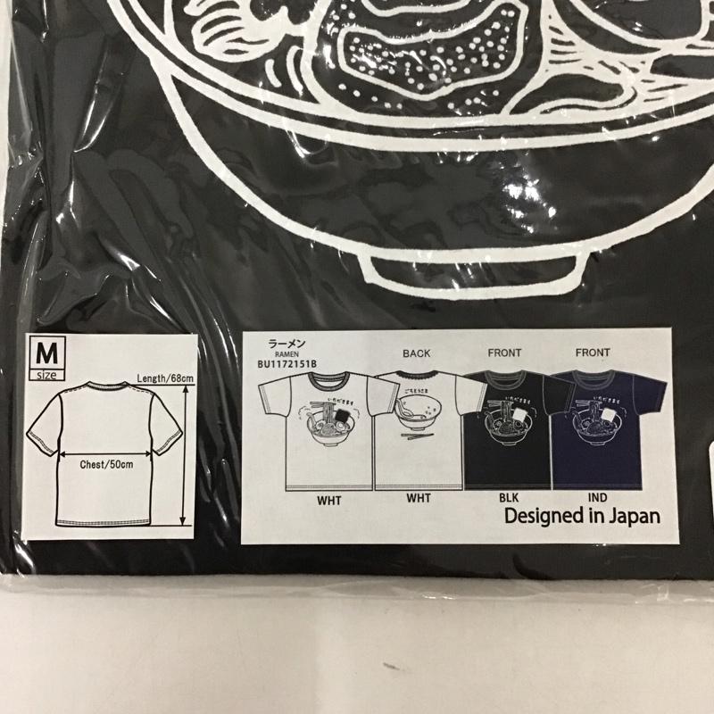 豊天商店 ぶーでんしょうてん Tシャツ 半袖 ラーメン プリントT M プリント 黒 / ブラック /  メンズ USED 古着 中古 10127810