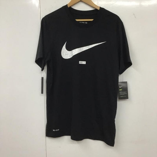 ナイキ NIKE Tシャツ 半袖 BQ1854-010 スウッシュ DRI-FIT スポーツウェア タグ付き L プリント 黒 / ブラック /  メンズ USED 古着 中古 10135614