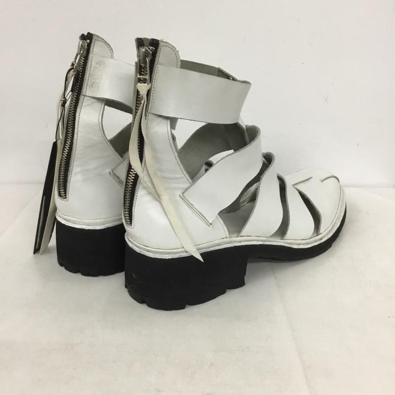 ケムリ KMRii サンダル サンダル 1801-BO02 METAL SANDAL レザー 無地 白 / ホワイト /  メンズ USED 古着 中古 10139073