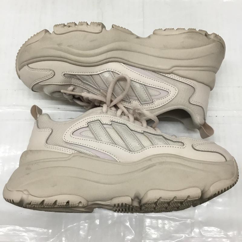 アディダス adidas スニーカー スニーカー IG6049 オズガイア OZGAIA 24.5cm 箱有 24.5cm ロゴ、文字 ベージュ / ベージュ /  レディース USED 古着 中古 10112512