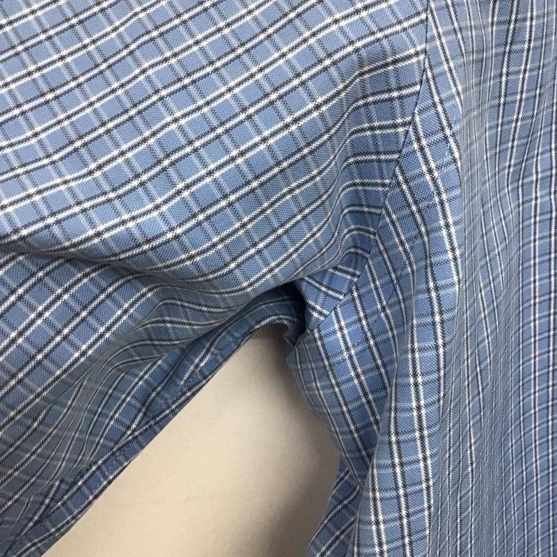 エルエルビーン L.L.Bean シャツ、ブラウス 長袖 長袖シャツ チェックシャツ カラーシャツ ボタンダウンシャツ チェック 水色 / ライトブルー /  メンズ USED 古着 中古 10140714