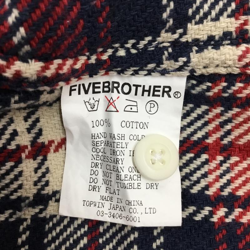 ファイブブラザー FIVE BROTHER シャツ、ブラウス 長袖 長袖シャツ カラーシャツ ポケットシャツ 長袖カットソー チェックシャツ S チェック マルチカラー / マルチカラー /  メンズ USED 古着 中古 10121639