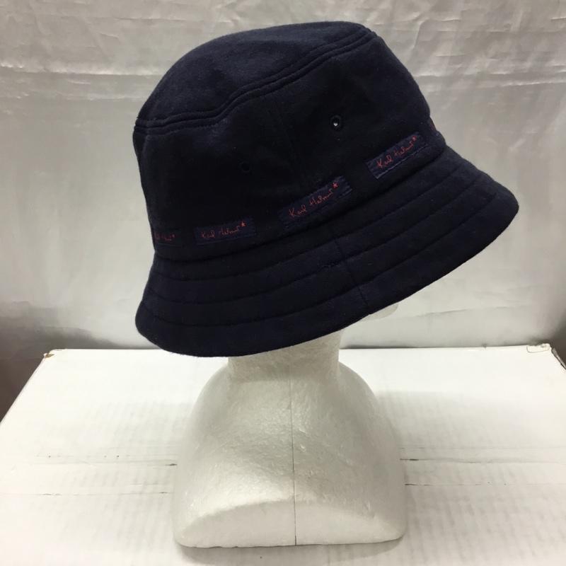 カールヘルム KARLHELMUT 帽子 ハット バケットハット コットン ロゴ、文字 紺 / ネイビー /  レディース USED 古着 中古 10119103