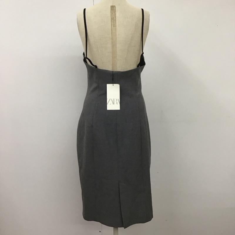 ザラ ZARA ワンピース ロングスカート 8342/271/802 M 無地 灰 / グレー /  レディース USED 古着 中古 10114147