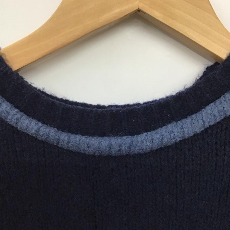 ザラ ZARA ニット、セーター 長袖 S 無地 紺 / ネイビー /  レディース USED 古着 中古 10142791