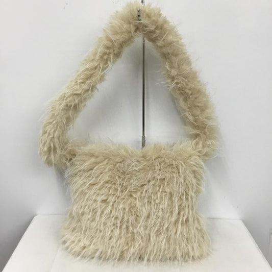 カスタネ Kastane ショルダーバッグ ショルダーバッグ ロングファーバッグ フェイクファー 無地 アイボリー / アイボリー /  レディース USED 古着 中古 10142841