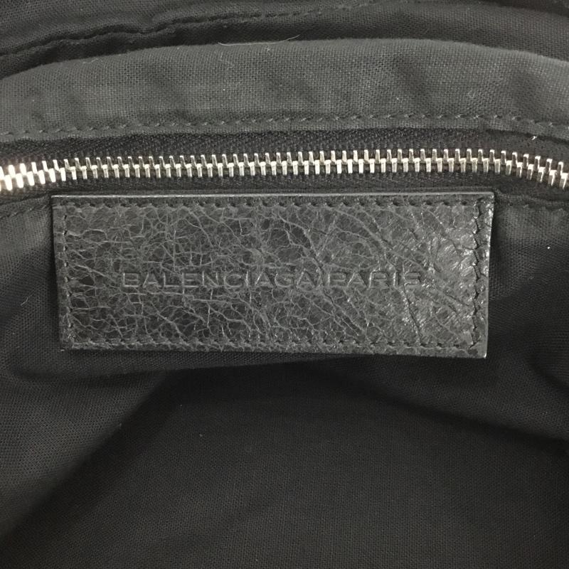 バレンシアガ BALENCIAGA ブリーフケース、書類かばん ブリーフケース、書類かばん 272405 1080 レザー ブリーフケース ビジネスバッグ 無地 黒 / ブラック /  メンズ USED 古着 中古 10147729