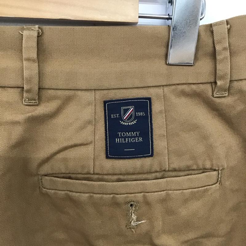 トミーヒルフィガー TOMMY HILFIGER パンツ チノパン チノパン ワイドパンツ カジュアルパンツ 32インチ 無地 茶 / ブラウン /  メンズ USED 古着 中古 10136635