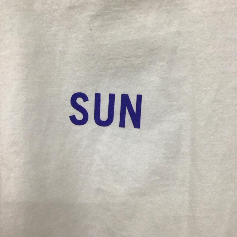 サンシャイン プラス クラウド SUNSHINE+CLOUD Tシャツ 半袖 半袖カットソー プリントTシャツ クルーネックカットソー M ロゴ、文字 白 / ホワイト /  メンズ USED 古着 中古 10149177