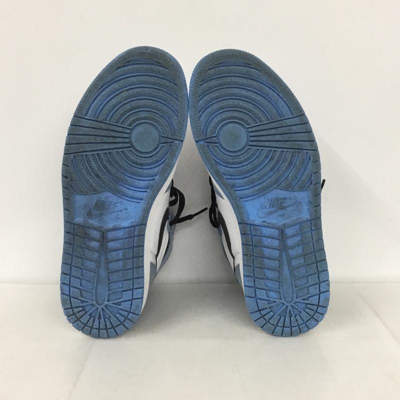 ナイキ NIKE スニーカー スニーカー 555088-134 AIR JORDAN 1 RETRO HIGH OG 26cm 26.0cm ロゴ、文字 白 / ホワイト / X 水色 / ライトブルー / X 黒 / ブラック /  メンズ USED 古着 中古 10131825