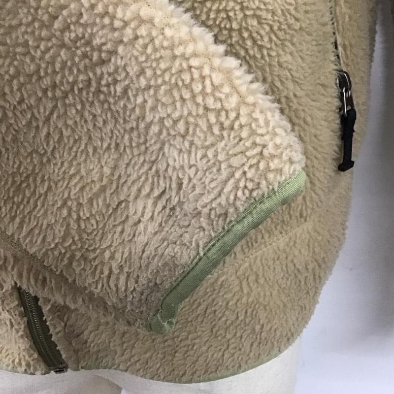 パタゴニア patagonia ジャケット、上着 ジャケット、ブレザー ジップアップジャケット フリースジャケット アウター S ロゴ、文字 ベージュ / ベージュ /  メンズ USED 古着 中古 10122754