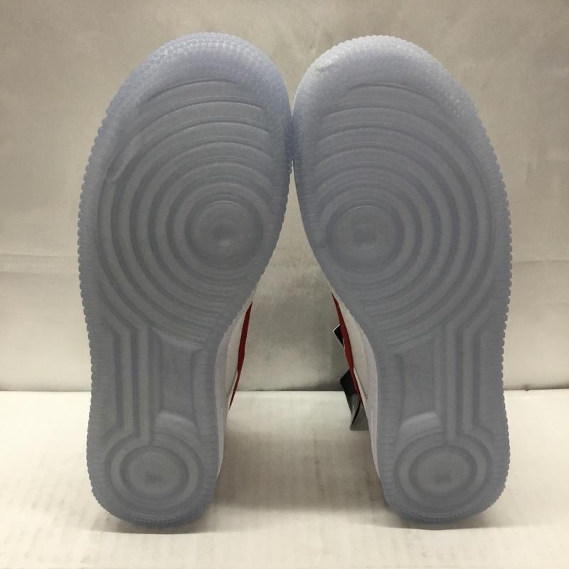 ナイキ NIKE スニーカー スニーカー DX6541-100 W AIR FORCE 1  07 ESS SNKR 27.5cm 27.5cm ロゴ、文字 白 / ホワイト / X 赤 / レッド /  メンズ USED 古着 中古 10109379