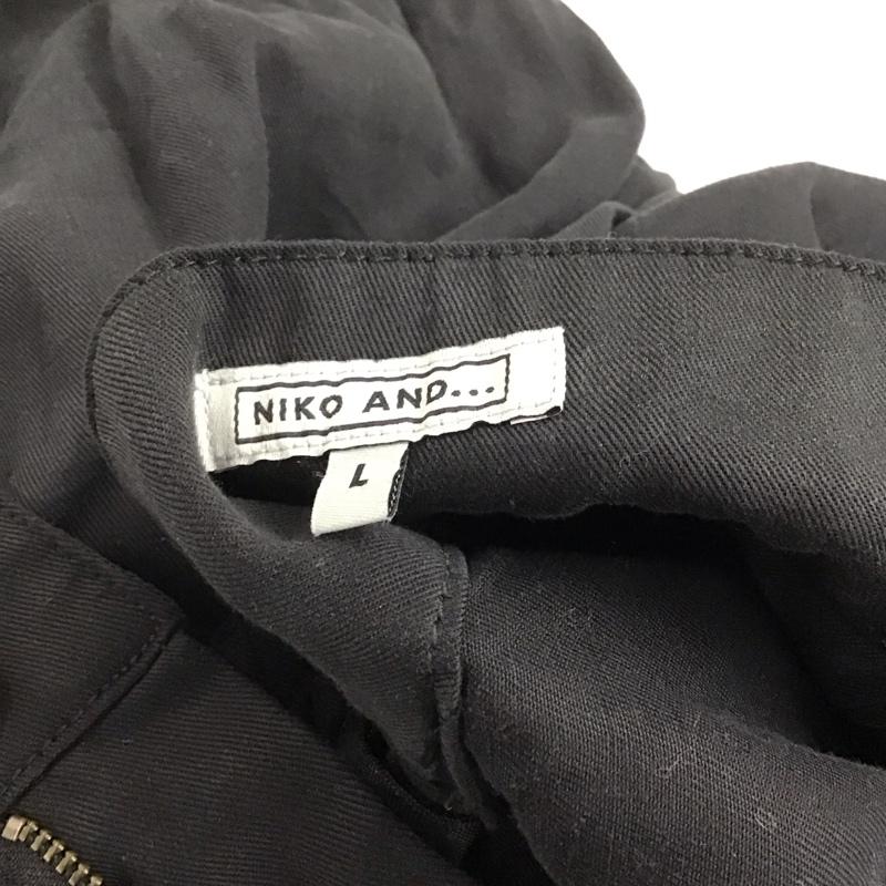 ニコアンド niko and... ボトムス ボトムス NKM43524SM リヨセルデニムボリュームパンツ L 無地 黒 / ブラック /  レディース USED 古着 中古 10147168