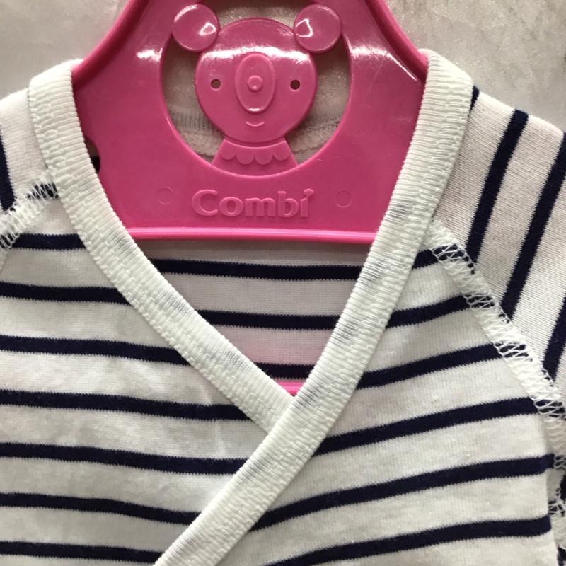 チャンピオン Champion シャツ、ブラウス 半袖 ベビー 短肌着 ボーダー ワンポイント 白 / ホワイト / X 紺 / ネイビー /  ボーイズ USED 古着 中古 10116910